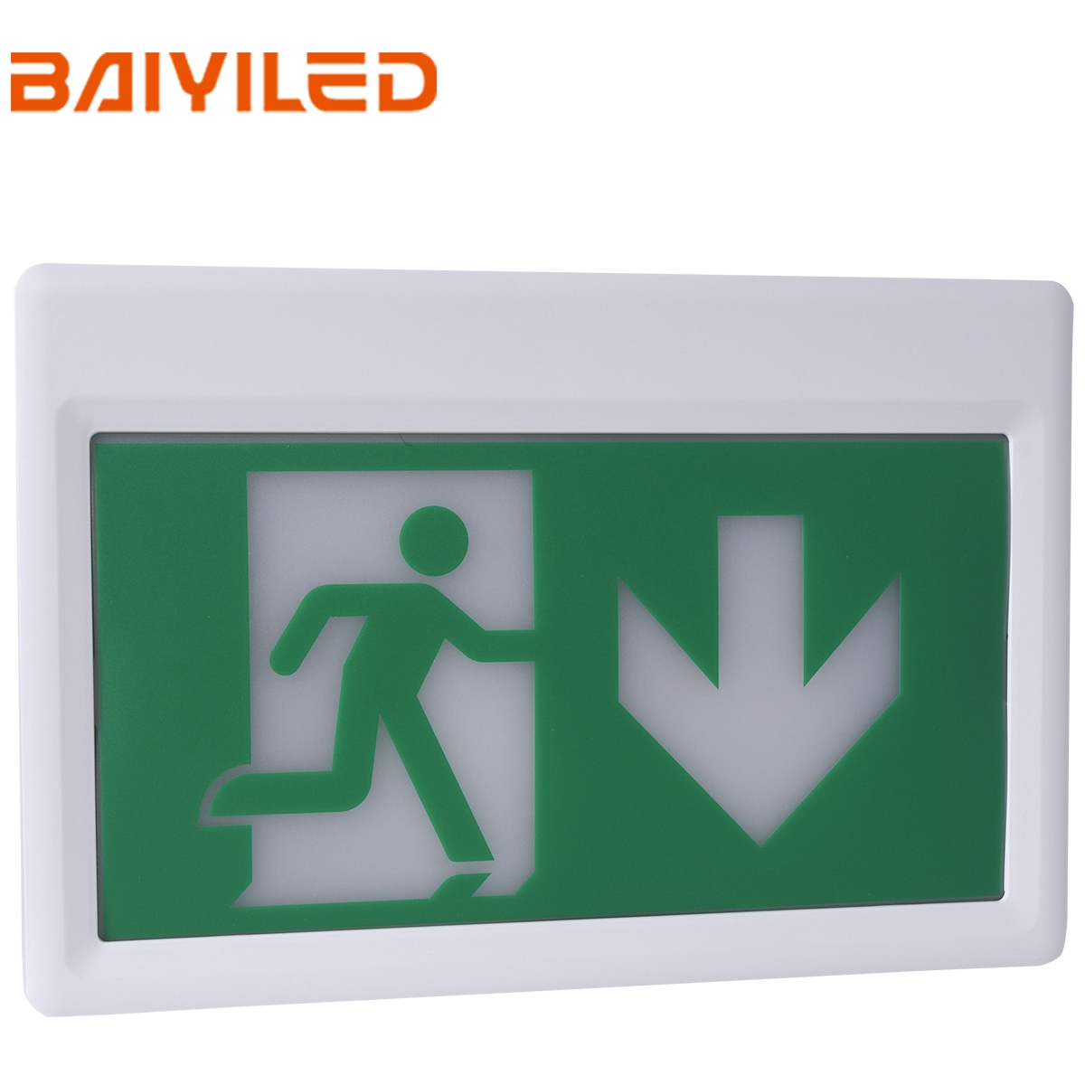 Details About Standard Emergency Led Exit Sign Light Ceiling Mounting Running Man And Arrow